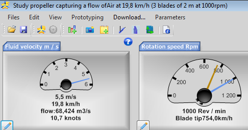 Wind turbine blade rotation speed