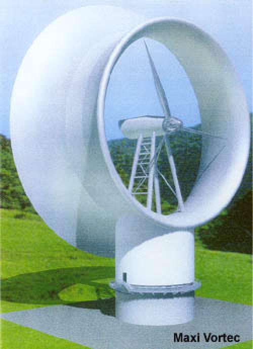 shrouded wind turbine