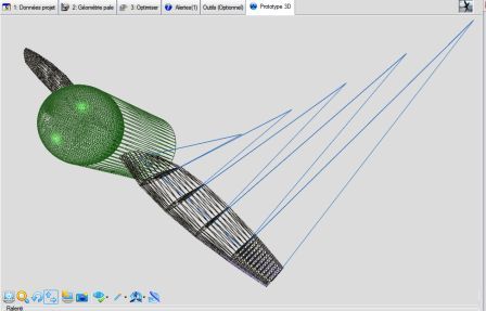 apparent flow on propeller blade elemnts