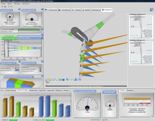 wind propeller torque at start-up