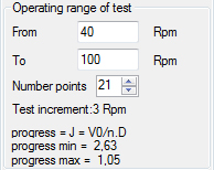 propeller operating points range