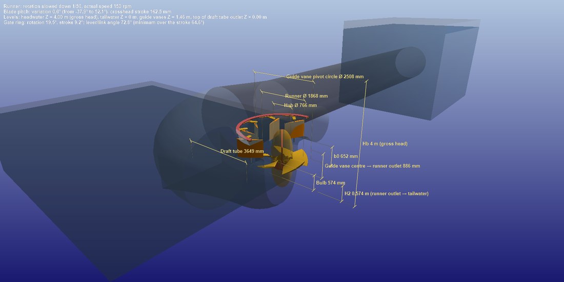 Dimensioned vertical cut.