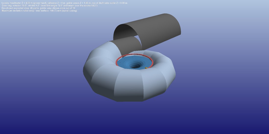 Exploded view: the developed sheets of the fabrication kit.