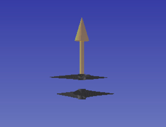 3D view of the two contra-rotating stages