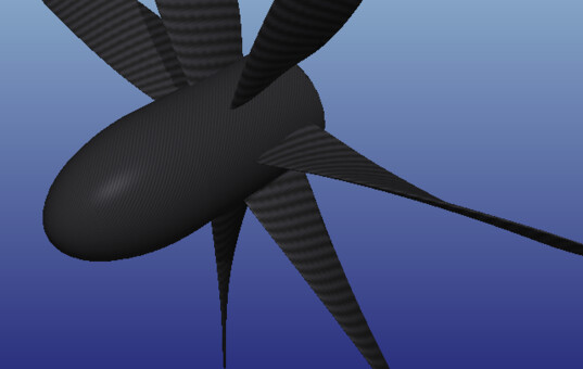 blade to hub junction seen in 3D