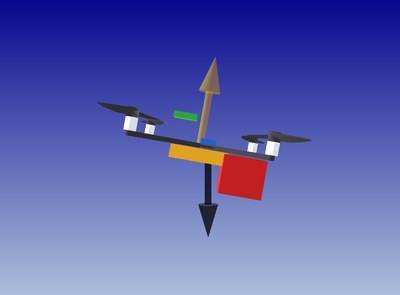 drone at 10 degrees, side view