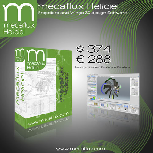 HELICIEL support software design propeller turbines and wings. Purchase and immediate download