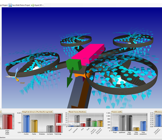 logiciel de conception des helice de drones en fonction de l'angle de vol
