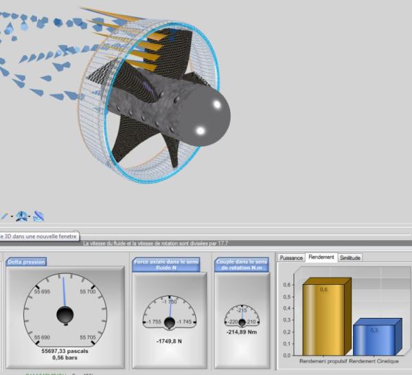 modele 3d helice pompe axiale dans le logiciel heliciel