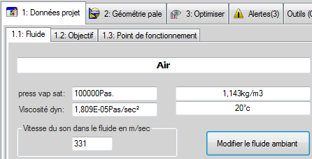 propeller ambient fluid density versus altitude