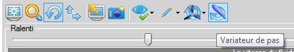 ouverture du mode variation de pas