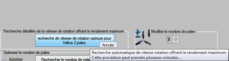 recherche vitesse de rotation helice