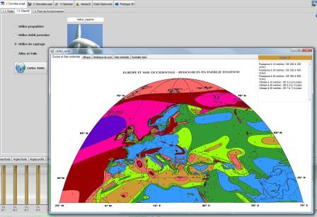 carte des vents eoliennes