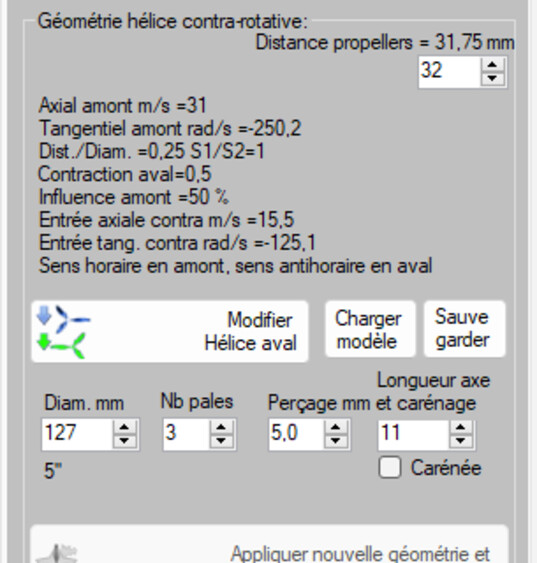 groupe Geometrie helice contra-rotative