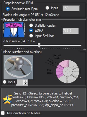 Panneau Propeller de Hydro Turbine design : moyeu, nombre de pales, régime, recouvrement et contrôle de cavitation