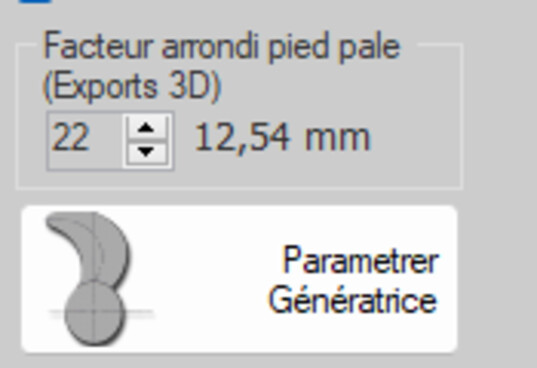 groupe Facteur arrondi pied pale exports 3D