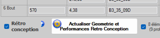bouton d actualisation de la geometrie et des performances