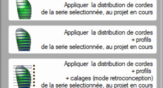 fenetre d application de la serie au projet, les deux niveaux visibles